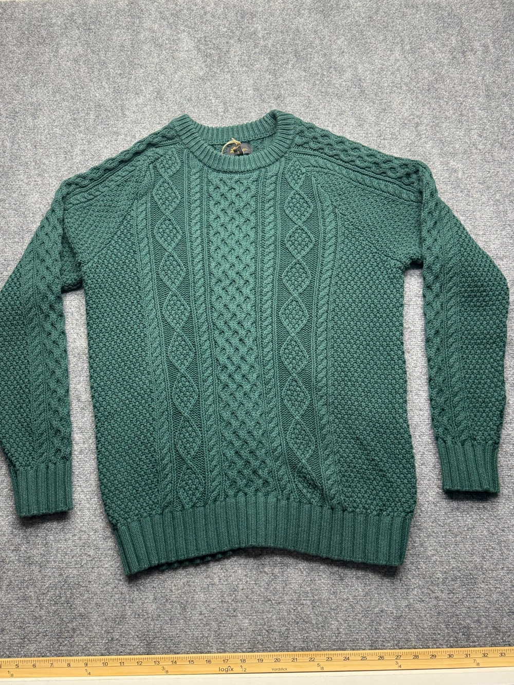 L.L.Bean Archive Mens XL Deepest Green NWT Fisherman Crewneck Sweater
